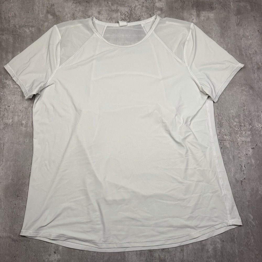 Lululemon Women's White Sculpt Short-Sleeve Shirt Size 8 Athletic Light